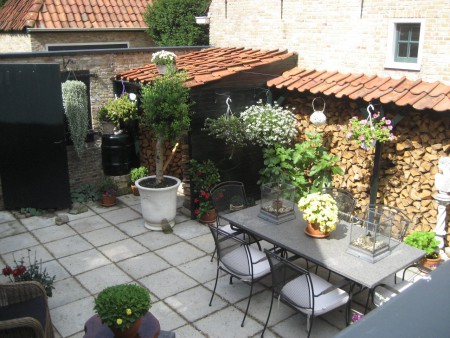 De enige patio van de vesting